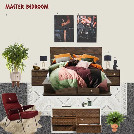 Bedroom Interior Design Mood Board by pranidhi puri on Style Sourcebook