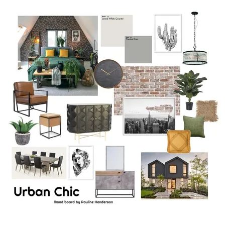 Urban Chic Interior Design Mood Board by PaulineHenderson on Style Sourcebook