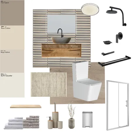 badthroom japandi Interior Design Mood Board by alebelprz on Style Sourcebook