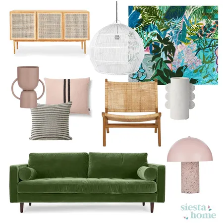 colourful boho Interior Design Mood Board by Siesta Home on Style Sourcebook