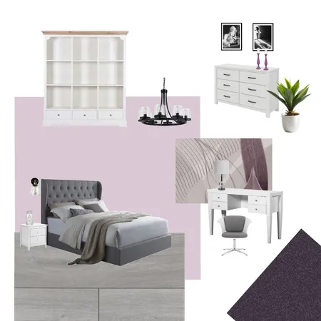 Purple bedroom Interior Design Mood Board by Lidiya K. on Style Sourcebook
