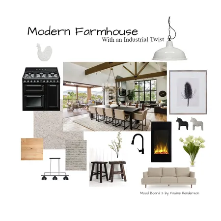 Mood Board 2 - Modern Farmhouse Interior Design Mood Board by PaulineHenderson on Style Sourcebook