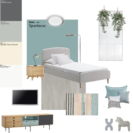 bedroom boy  japandi Interior Design Mood Board by alebelprz on Style Sourcebook