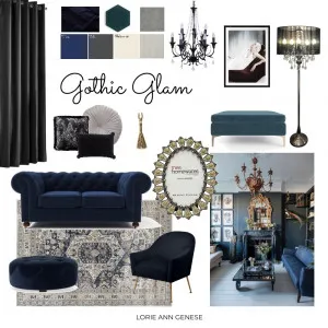 Gothic Interior Design Mood Board by AnnieGenese on Style Sourcebook