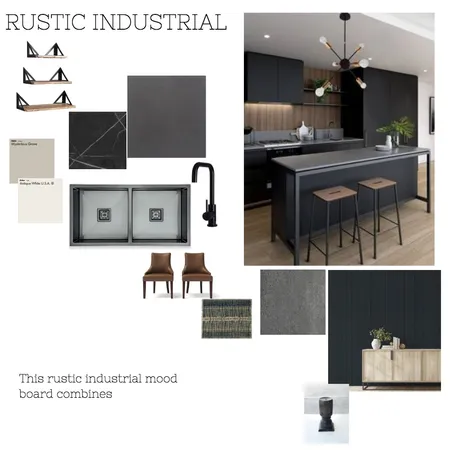 rustic industrial kitchen Interior Design Mood Board by jocelynmlane on Style Sourcebook