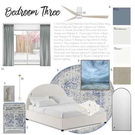 Bedroom 3 Moodboard Interior Design Mood Board by tiaronson on Style Sourcebook