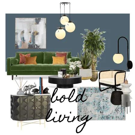 bold living room Interior Design Mood Board by Interiors_relook on Style Sourcebook
