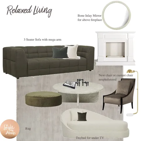 Relaxed Living with formal twist Interior Design Mood Board by Style My Abode Ltd on Style Sourcebook