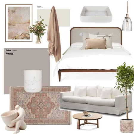 Aurora Bedroom Interior Design Mood Board by Oleander & Finch Interiors on Style Sourcebook