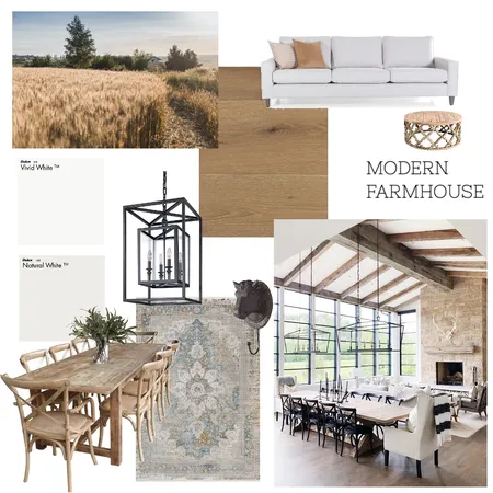 Modern Farmhouse Interior Design Mood Board by bekbatham on Style Sourcebook