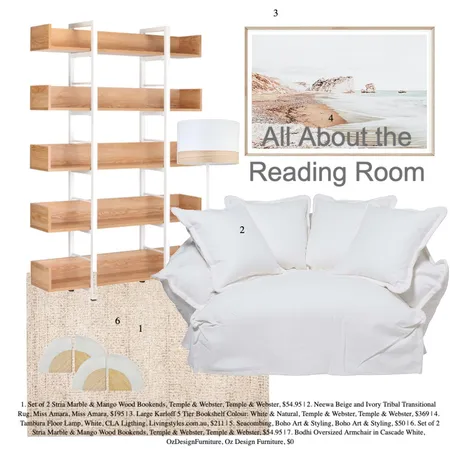 All About the Reading Nook Interior Design Mood Board by Suzanne Kutra Design on Style Sourcebook