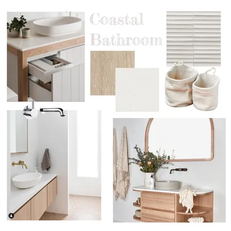 Coastal Bathroom Interior Design Mood Board by Gazmic Design on Style Sourcebook