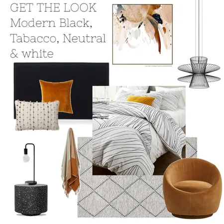 Neutral black and white get the look Interior Design Mood Board by The Ginger Stylist on Style Sourcebook