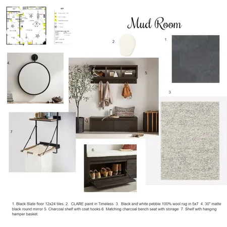 Project 9 Mud Room Board Interior Design Mood Board by MankinMarianne on Style Sourcebook