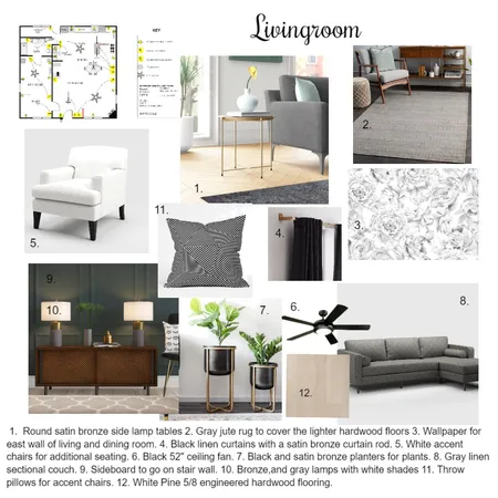 Project 9 Livingroom Interior Design Mood Board by MankinMarianne on Style Sourcebook