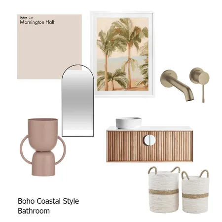 Boho Bathroom Inspiration Interior Design Mood Board by zmilburn on Style Sourcebook