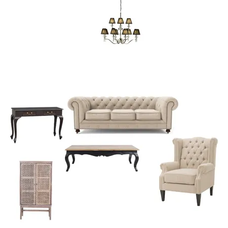 French Provincial Living Room Interior Design Mood Board by Marjan Ashtari on Style Sourcebook