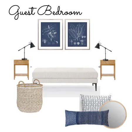 Guest Bedroom Interior Design Mood Board by Boutique Yellow Interior Decoration & Design on Style Sourcebook