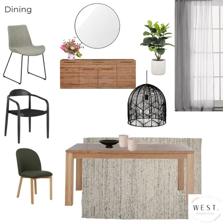 Dianella Dining Interior Design Mood Board by WEST. Interiors Studio on Style Sourcebook