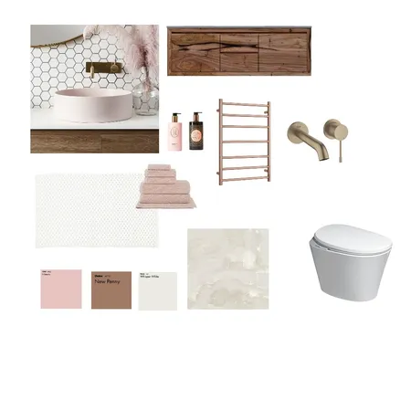 Pink Salmon Interior Design Mood Board by TaryMac on Style Sourcebook