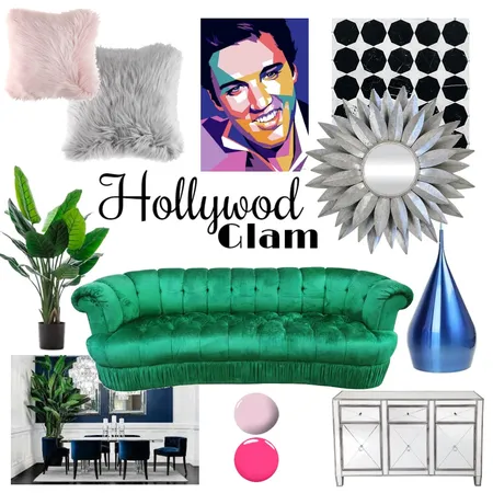 Hollywood Glam Interior Design Mood Board by ELEDA DESIGN Interiors on Style Sourcebook