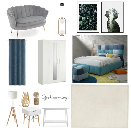 Ioana Bedroom Interior Design Mood Board by Designful.ro on Style Sourcebook