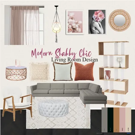 Modernized Shabby Chic Design Interior Design Mood Board by pressy on Style Sourcebook