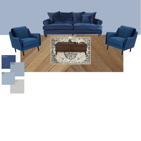 Blue living room 1 Interior Design Mood Board by NatNatCai on Style Sourcebook