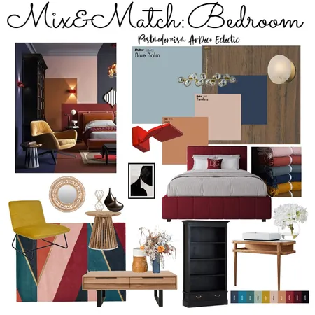Memphis Mix&Match Bedroom Interior Design Mood Board by Anastasitri on Style Sourcebook