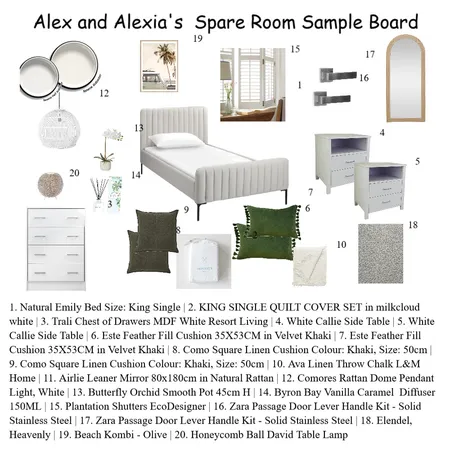 Spare Room Interior Design Mood Board by sue wells on Style Sourcebook