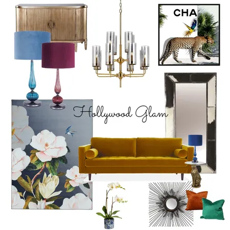 Hollywood Glam Interior Design Mood Board by Juliet Fieldew Interiors on Style Sourcebook
