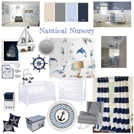 nautical nursery Interior Design Mood Board by likeaqueen on Style Sourcebook
