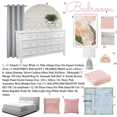 Bedroom Interior Design Mood Board by Bradisha Benjamin on Style Sourcebook