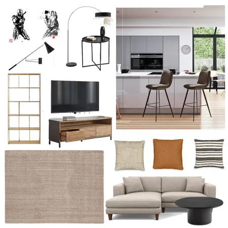 modern kitchen and living space1 Interior Design Mood Board by Cinnamon Space Designs on Style Sourcebook