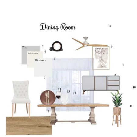 Dining Room Interior Design Mood Board by Airlie Dayz Interiors + Design on Style Sourcebook