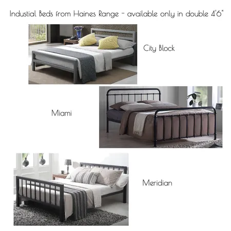 Industrial Beds Interior Design Mood Board by H | F Interiors on Style Sourcebook