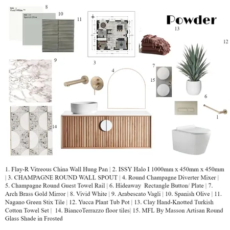 Powder room Interior Design Mood Board by pkadian on Style Sourcebook