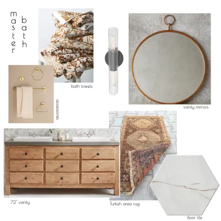 Andrews master bath Interior Design Mood Board by JoCo Design Studio on Style Sourcebook