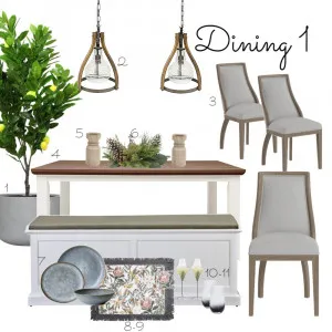 Melia dining choice 1 Interior Design Mood Board by DesignbyFussy on Style Sourcebook