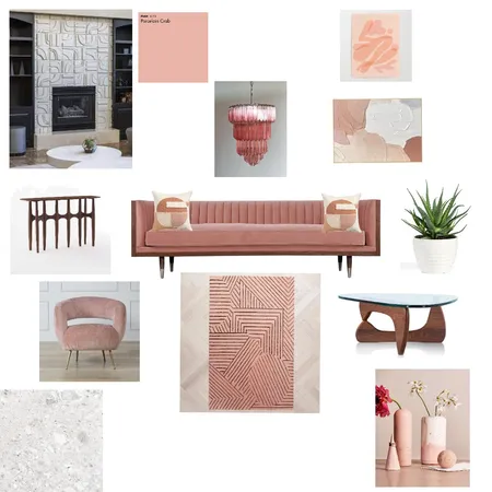 monochromatic pink Interior Design Mood Board by Lejuez1900 on Style Sourcebook