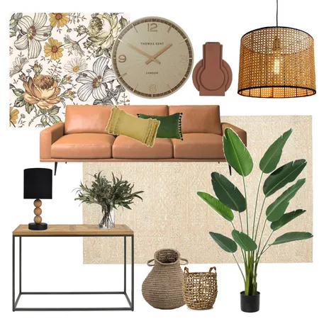 Terracotta Modern Botanics Interior Design Mood Board by Poppy on Style Sourcebook