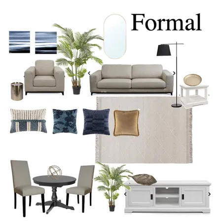 Formal Living/Dining Interior Design Mood Board by Suzanne Ladkin on Style Sourcebook
