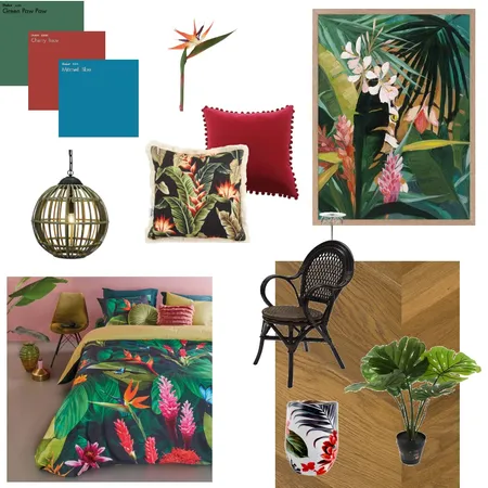 Tropical Interior Design Mood Board by Elodie on Style Sourcebook