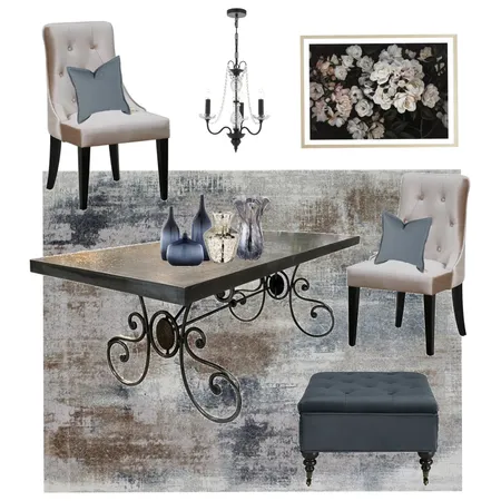 The Blues Dining Interior Design Mood Board by creative grace interiors on Style Sourcebook
