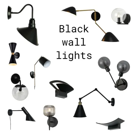 Black wall lights Interior Design Mood Board by The Creative Advocate on Style Sourcebook