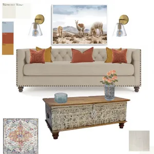 split complementary blue, yel oran,red oran Interior Design Mood Board by Decorous Design on Style Sourcebook