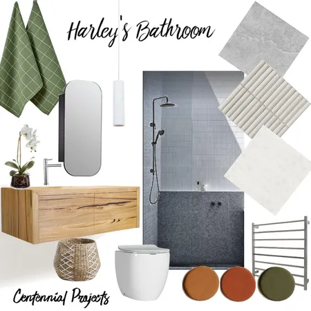 Harley's Bathroom Interior Design Mood Board by Centennial Projects on Style Sourcebook