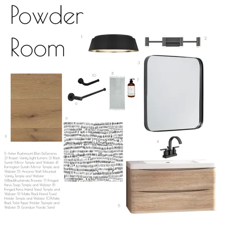 Powder Room Interior Design Mood Board by rondeauhomes on Style Sourcebook