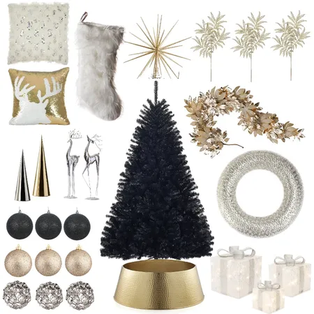 Glam Christmas Interior Design Mood Board by samanthanmorris on Style Sourcebook