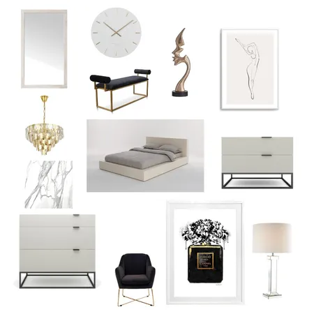 super modern bedroom Interior Design Mood Board by mayaaigner on Style Sourcebook